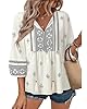 Vivilli Plus Size Clothes for Women, White Shirt W... #1
