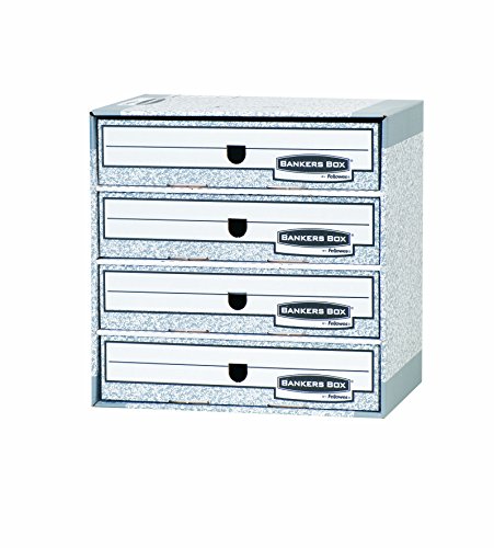 Modules de classement Fellowes System gris boîtes de rangement de bureau empilables A4 - 2