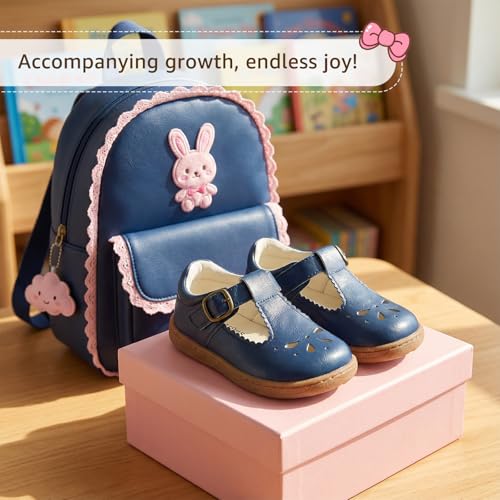 Image of STQ KIDS Girls Wide Toe Box Mary Jane Dress Shoes