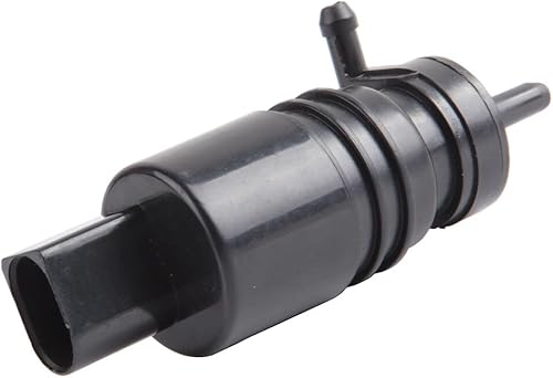 SCITOO Bomba de limpiaparabrisas con ojal, repuesto de bomba de líquido para limpiaparabrisas # 67128362154, compatible con Audi 1998-2014 para Audi