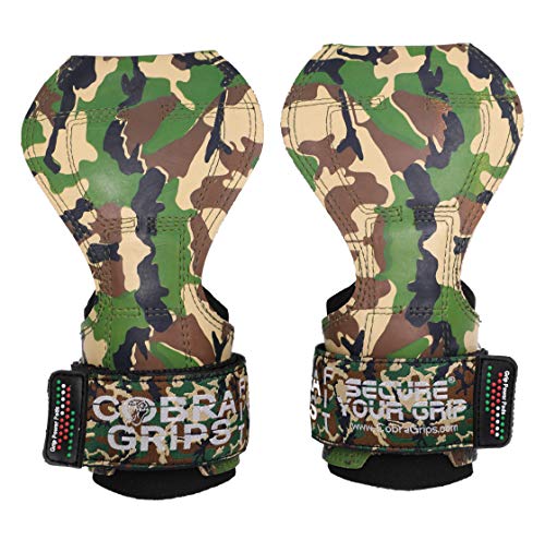 Image of Cobra Grips Weight Lifting Gloves with Adjustable Neoprene Padded Wrist Wraps - Heavy Duty Alternative to Power Lifting Hooks for Deadlifts