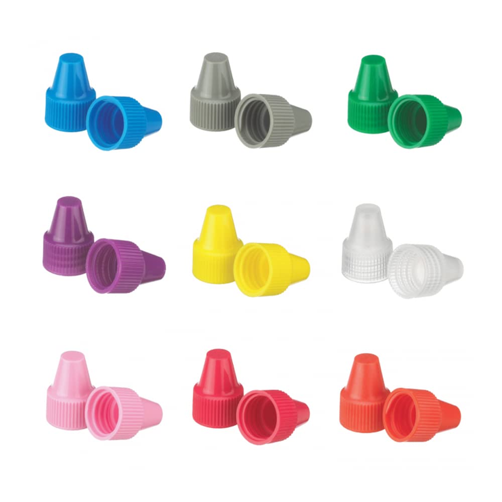 Wheaton W242540-A White Polyethylene Dropping Bottle Cap for 13mm Tip and 6mL Dropping Bottles, 13-425 Size (Case of 1000)