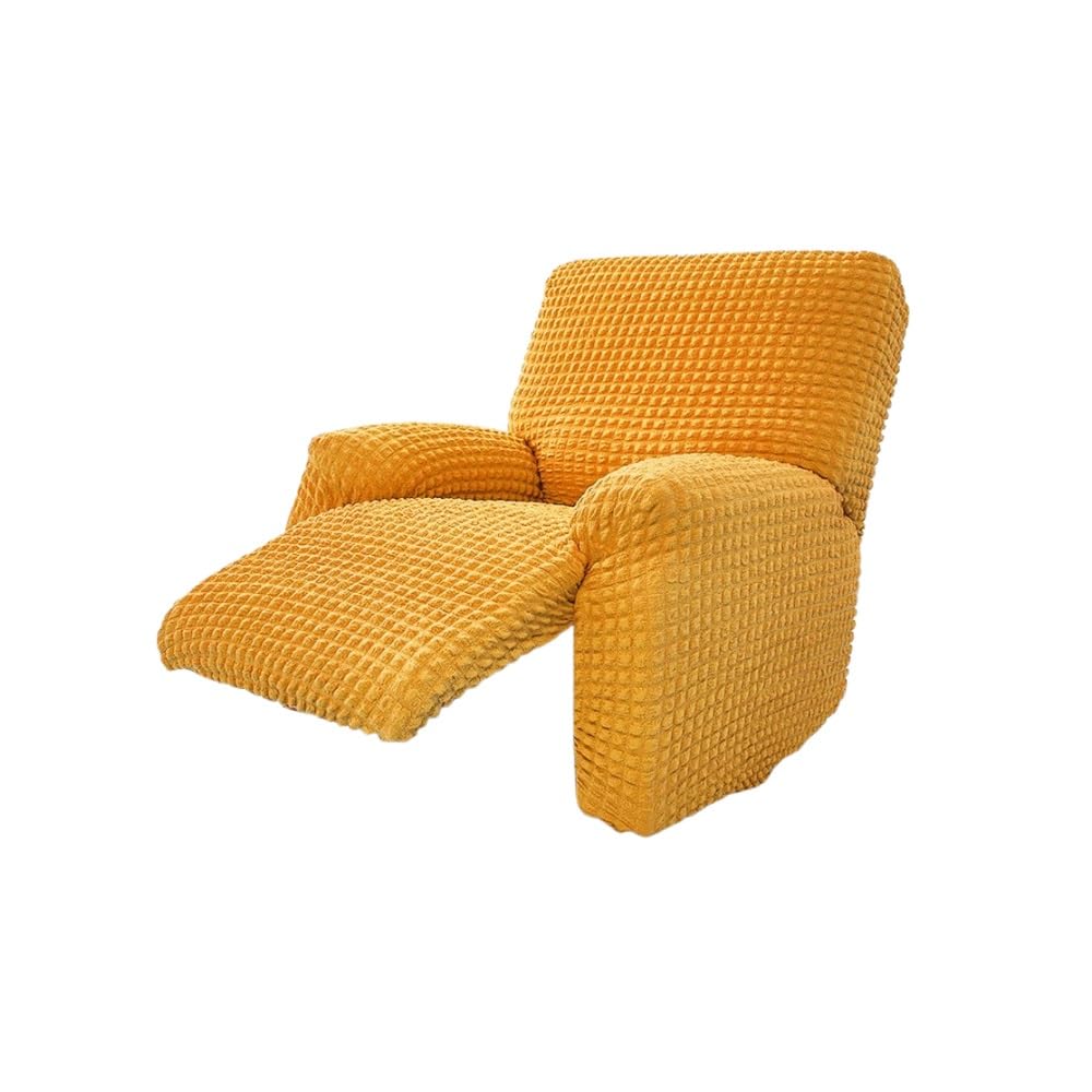 Funda elástica para sillón reclinable y elevador para 1 cojín protector de muebles colore amarillo