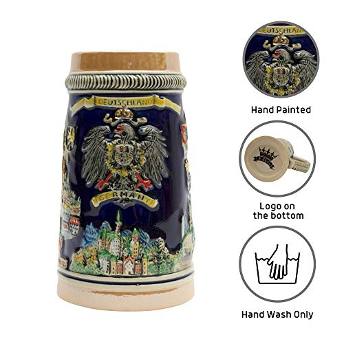 German Cities Collectible Engraved Beer Stein #TOP1