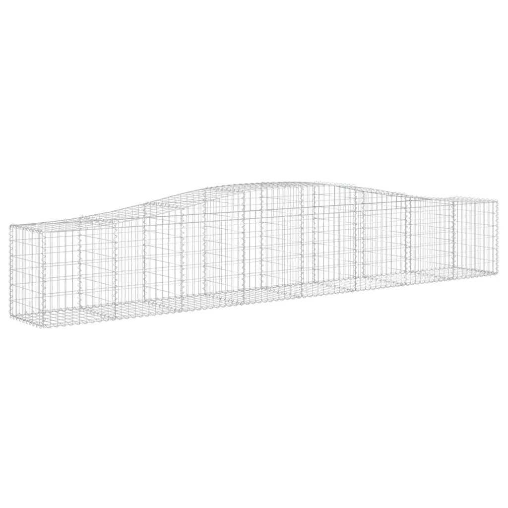 Panier en gabion arqué en fer galvanisé avec fil de 3,5 mm pour jardin et clôture