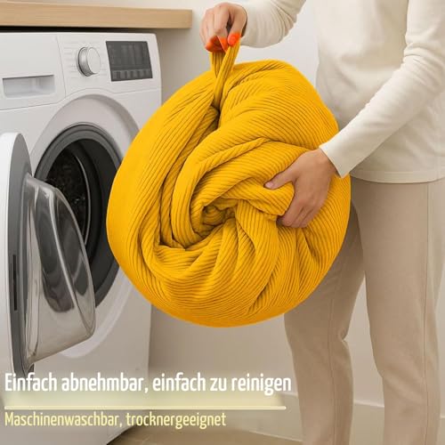Nobildonna Sitzsackstuhl für Kinder und Erwachsene, nur Bezug (Keine Füllung) für Sofa-Stofftiere, 110 x 89 cm
