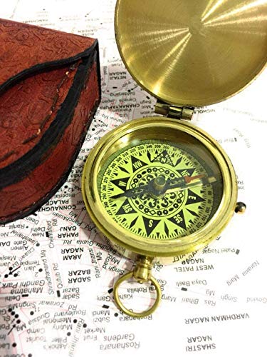 Brújula Náutica de Latón con Calendario 100 Años miniatura 3