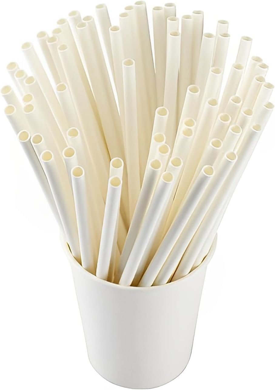 LUMOUS ROLA Paper Straws, 150 Pack Paper Drinking Straws, Bio Degradable Drinking Paper Straws Wedding Party, Party Straws - Image 4