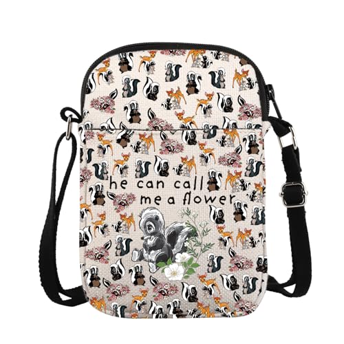 Flower Crossbody Bag Flower Bambi Cartoon Characters Gift He Can Call Me A Flower Gift For Women