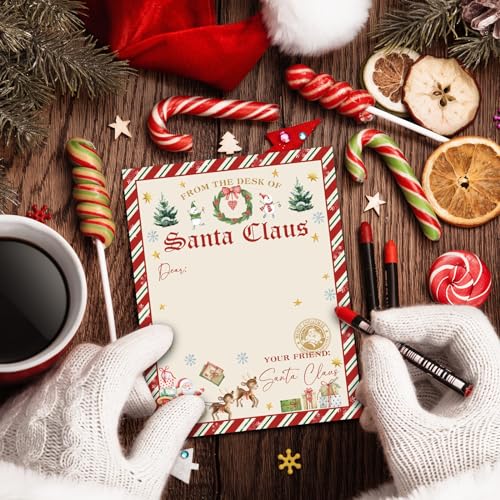 Santa Nice List Certificate Set for Kids (Vibrant Style)