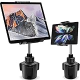 leQuiven Cup Holder Phone Mount&Tablet Holder, Car Cradle Stand for iPad Mini 8.3 Inch/iPhone 13 12...