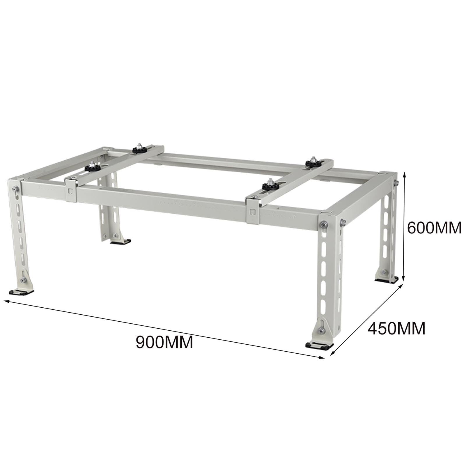 Staffa di supporto per condizionatore d'aria resistente, supporto da pavimento per sistemi mini split AC e pompe di calore, supporto affidabile per condensatori e unità HVAC