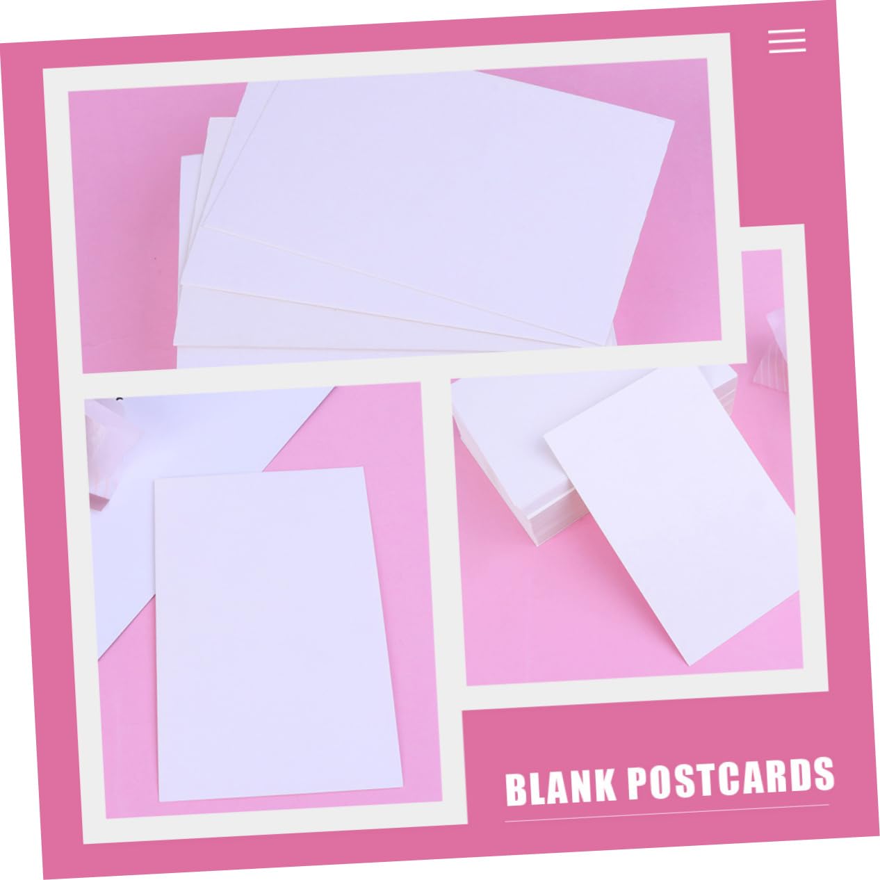 Tarjetas de Felicitación en Blanco de Papel Kraft 200 Piezas Color Claro