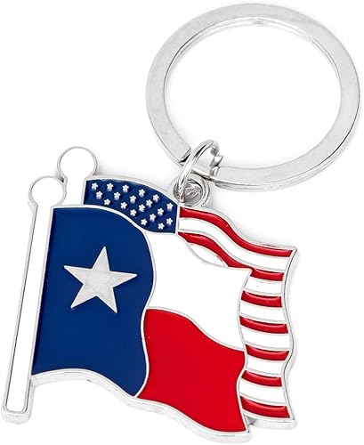 Miniatura 9 de Paquete de 12 llaveros de metal de recuerdo de Texas - Texas Lone Star en el mapa del estado de Texas Dont Mess with Texas I Love Texas Longhorn
