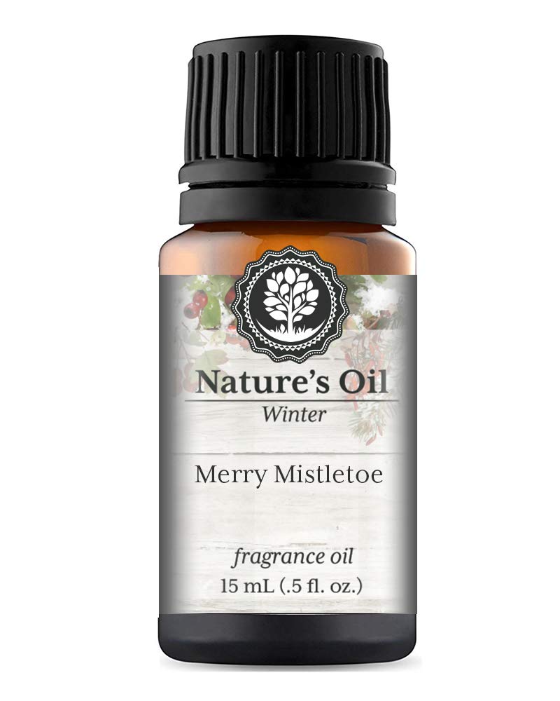 Merry Mistletoe Fragrance Oil (15ml) for Diffusers, Soap Making, Candles, Lotion, Home Scents, Linen Spray, Bath Bombs, Slime
