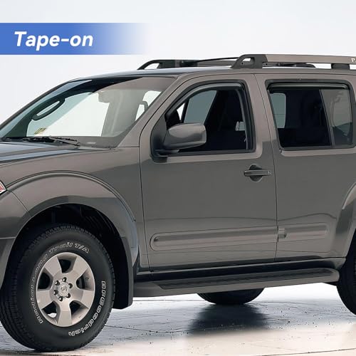 Image of Window Visors Rain Guards Shield for 2005-2012 Nissan Pathfinder, Out-Channel Window Vent Wind Deflectors Visors Shades for 05-12 Nissan Pathfinder