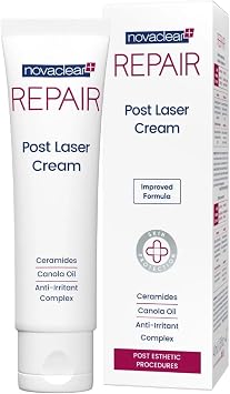 Novaclear Repair Post Laser Cream 40 ML for after care post laser and post procedures reduce irritation and rejuvenates skin