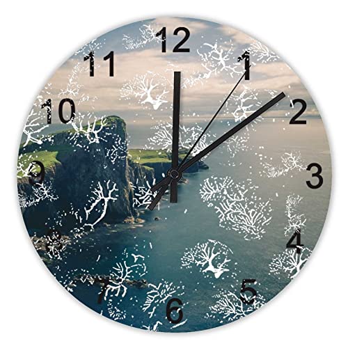 Horloge murale silencieuse pour une décoration de bureau