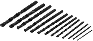 New Lon0167 1.5mm-6.5mm Cutting Featured Dia HSS Split reliable efficacy Point Twist Drill Bit Set Black 13 in 1(id:4cf 00 60 67c)