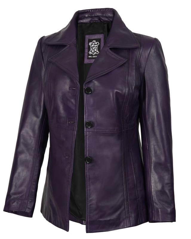 Image of Blingsoul Womens Real Leather Jacket - Asymmetrical Leather Jackets for Women