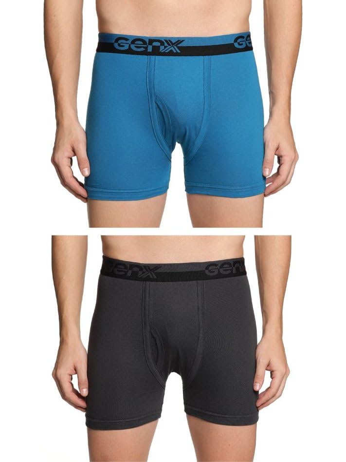 Image of Genx Jazz Men's Trunk - 100% Combed Cotton, Vibrant Colors, Trendy, Comfortable, Perfect fir Underwear(Pack of 2)(Color May Vary)