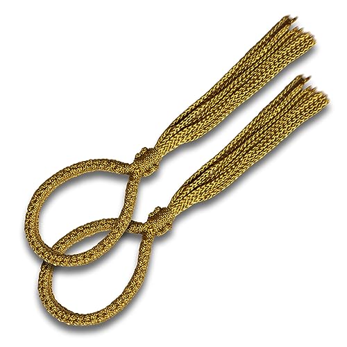 SIAMKICK Muay Thai Prajiad Armbands, Traditional Handmade Muay Thai Armband, Authentic Wai Kru Thai Boxing & Kickboxing (Set of 2) (Metallic Gold)