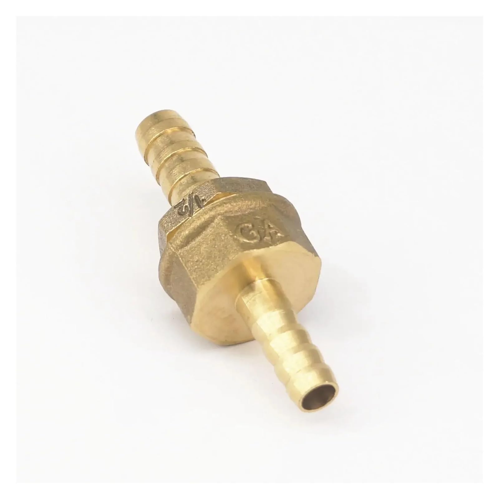 MQXFCZUX Hose I/D 8mm x Hose I/D 10mm Brass Coupler Splicer Connector Fitting for Fuel Gas Water MQXFCZUX