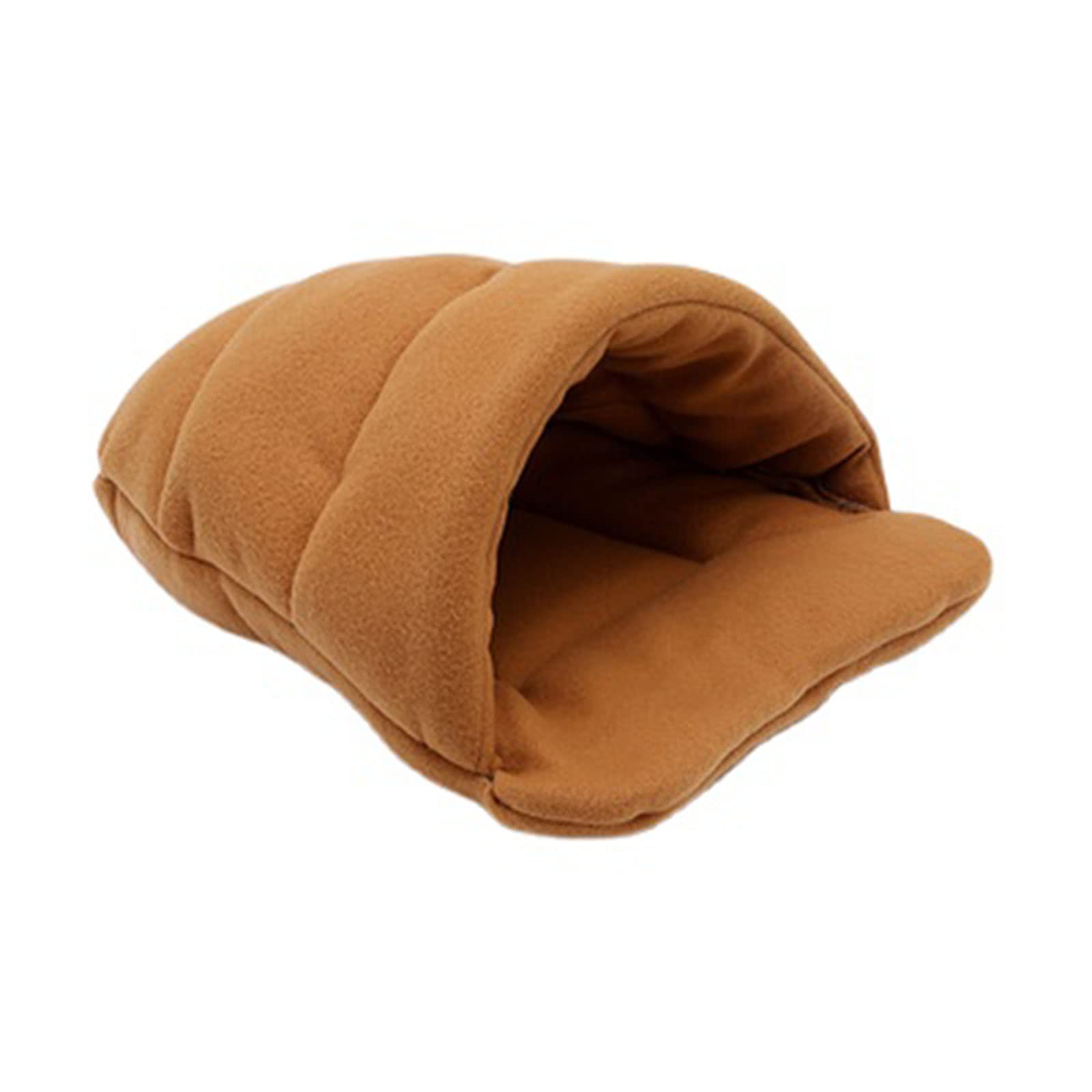 Zoomlie Cat Dog Snuggle Sack Soft Polar Fleece Guinea Pig Bed Winter Warm Pet Nest Kitten Tent Four Seasons Universal Pet Sleeping Bed (M,Brown)