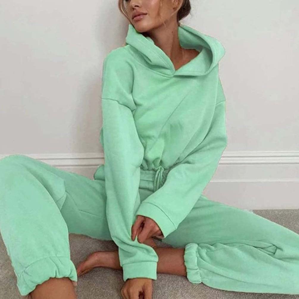 2 Pièces Femmes Jogging Costume Survêtement Sports Loisirs Sweat À Capuche Et Pantalons De Survêtement Costume De Sport Costume Loisirs Costume Vêtements De Sport Ensemble