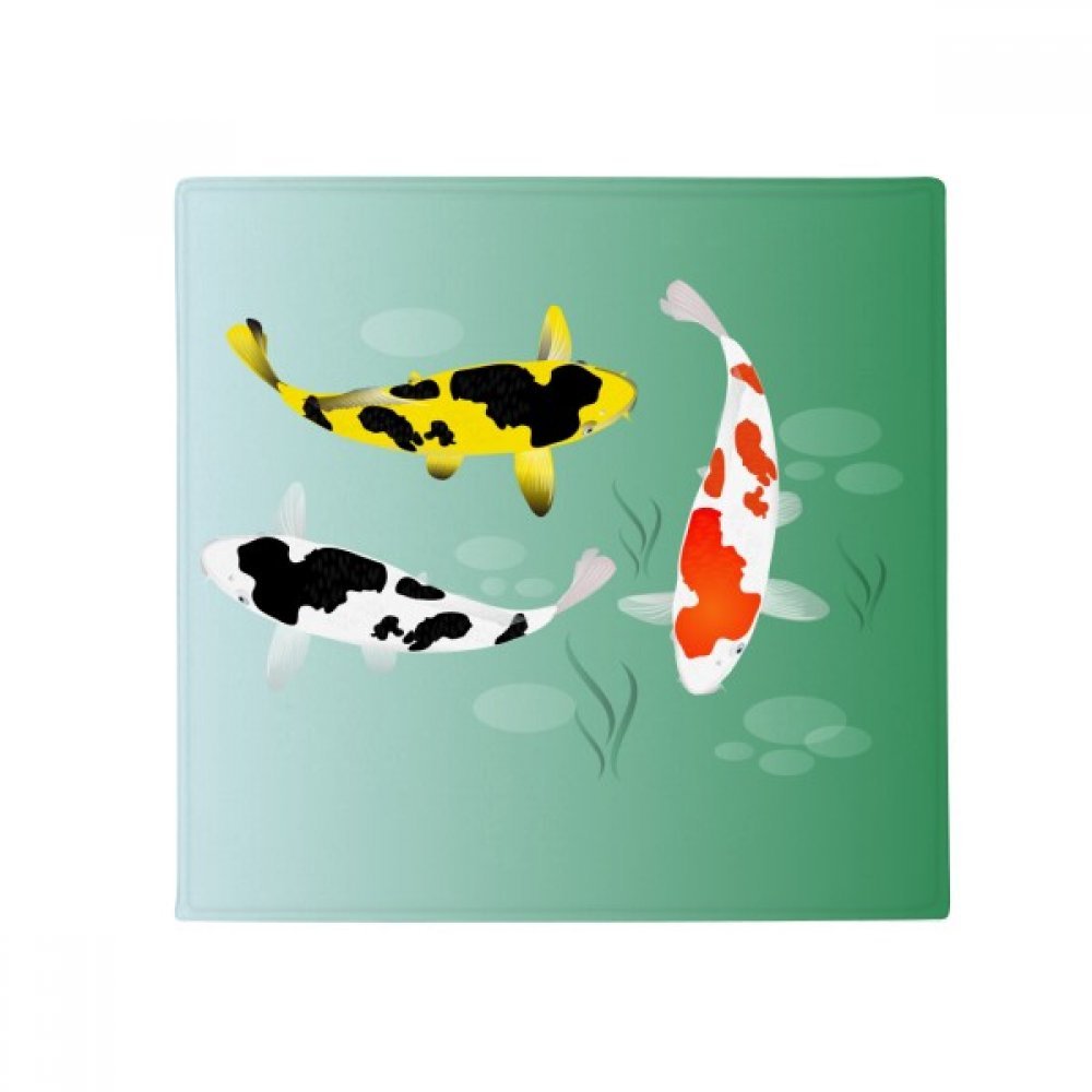 Tapis de sol poisson chinois 80cm anti-dérapant pour une cuisine sécurisée et propre