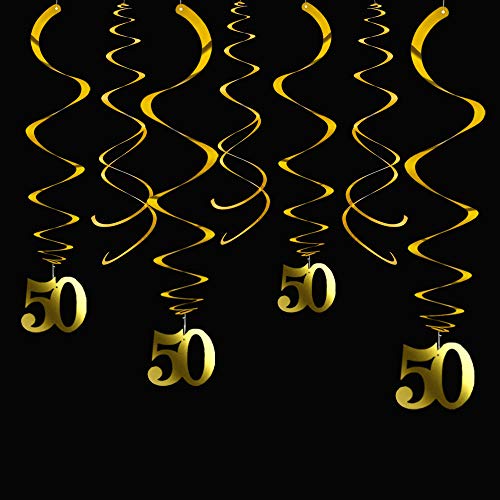 Aimto Party Swirl Dekorationen Nr. 50-Gold Cover
