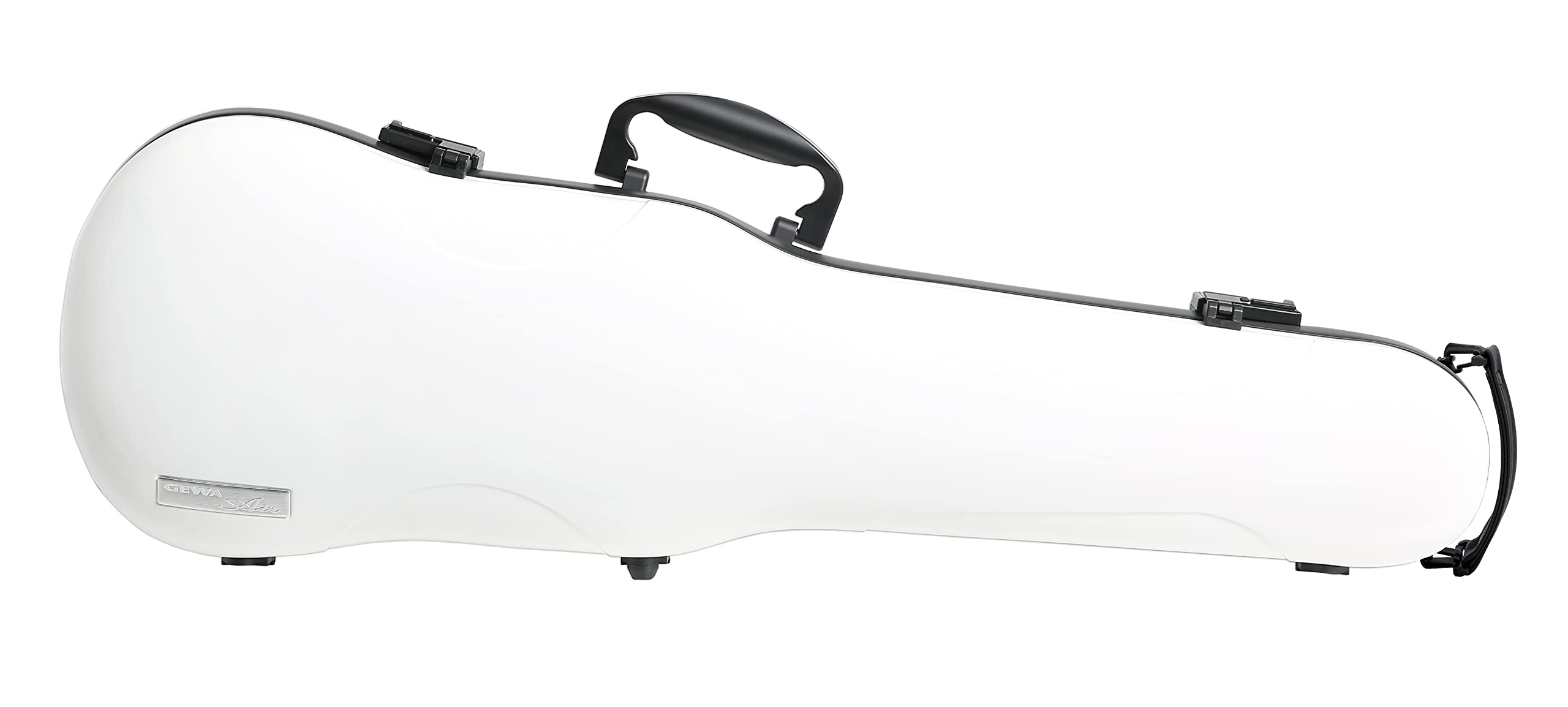 GEWA AIR 1.7 Form Shaped Violin Case white high gloss, Made in Germany, with side handle