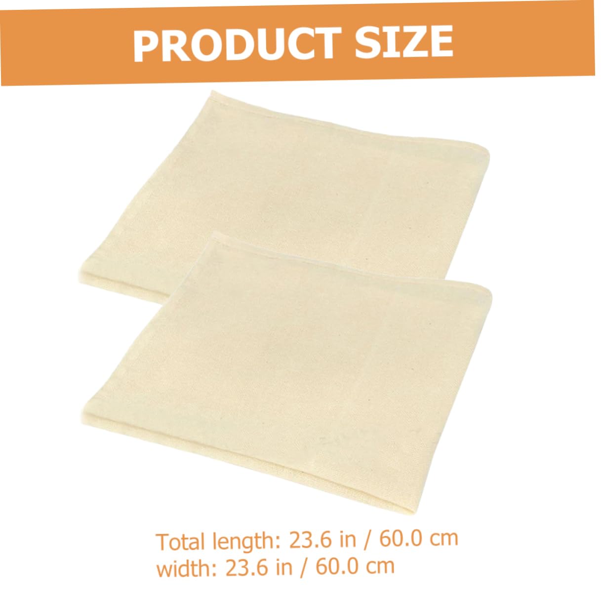 FUNOMOCYA 2pcs Cheesecloths for Straining Reusable Filter Cloths for Yogurt Broth and Vegetable Juices for Kitchen Use for Cheese Making and Cooking