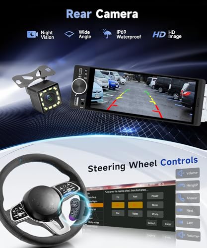 Radio para Auto Single Din con Pantalla Táctil 6.28" miniatura 5
