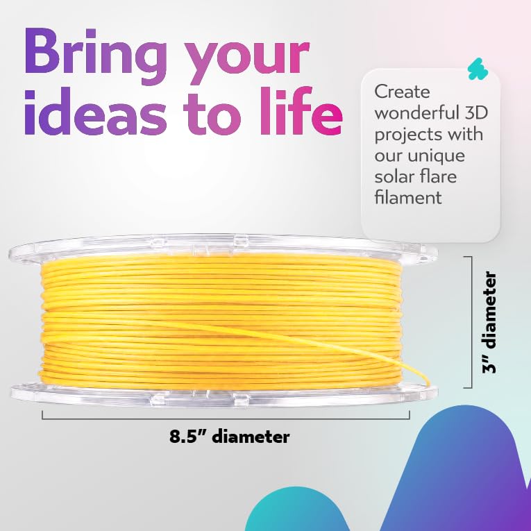 Image of Cookiecad PLA Filament Iridescent Glitter, Solar Flare Elixir, 1.75mm 1kg