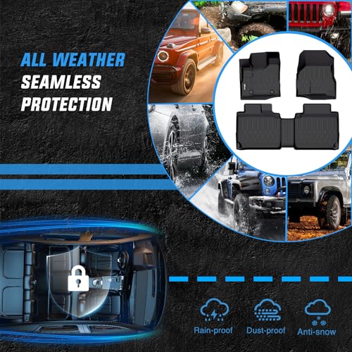 Image of Nilight TPE Floor Mats for Chevy Equinox GMC Terrain 2010 2011 2012 2013 2014 2015 2016 2017,All Weather Custom Fit Heavy Duty Floor Liners