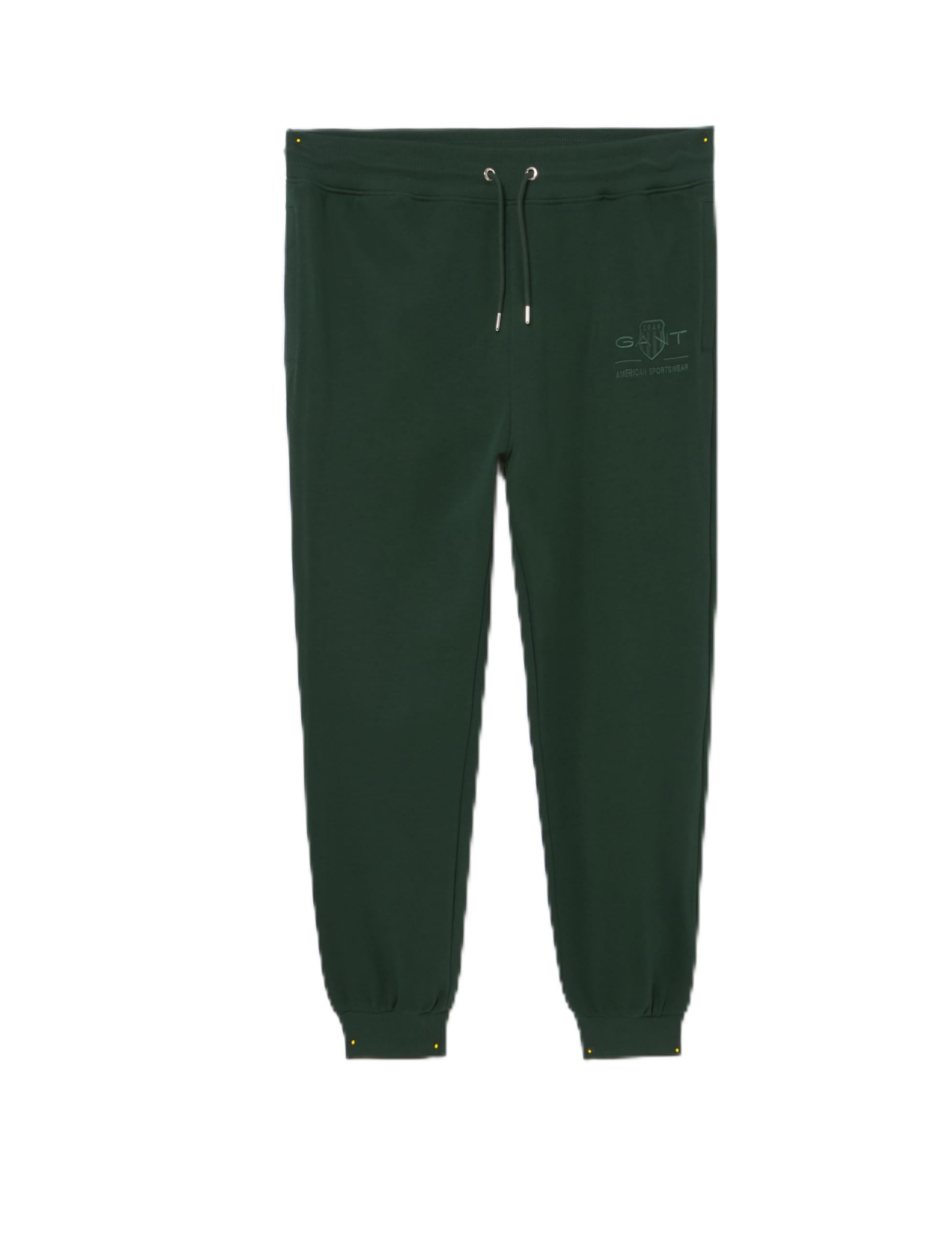 GANT REG Tonal Shield Sweatpants, Tartan Green, M