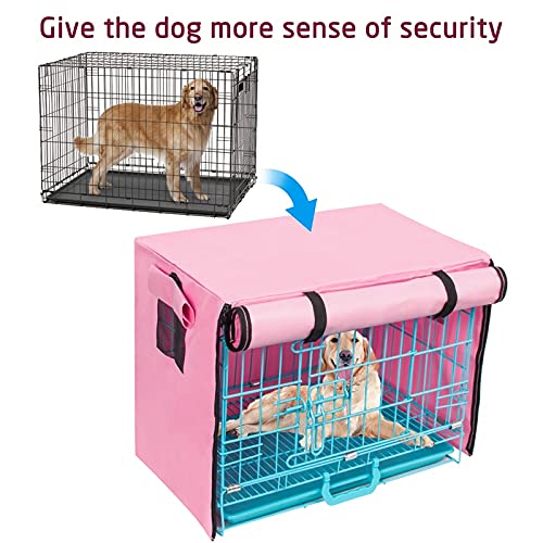 Dog Crate Cover-Esing Crate Cover, Dog Kennel Cover, Dog Cage Covers, Waterproof Soundproof Universal Protection Crate… - Image 3