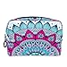 Produktbild TIZORAX Hippie Henna Mandala Make-up Tasche Kulturbeutel für Frauen Hautpflege Kosmetik Handy Tasche Reißverschluss Handtasche