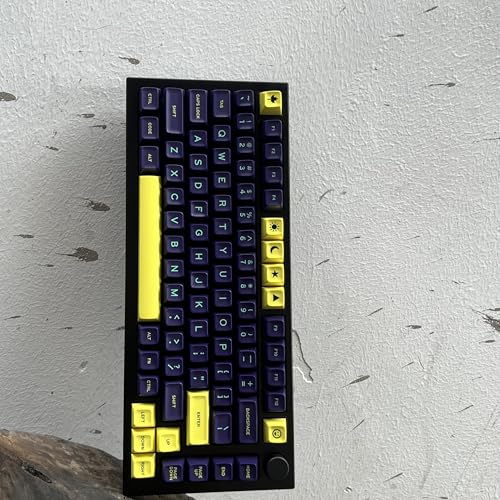 Image of Guffercty kred SA Profile PBT Keycaps,173 Full Set Double Shot Durable Keycaps for Custom Mechanical Keyboard Mod Fit 60% 100% Layout for Gamers Typists (Cyberpunk)