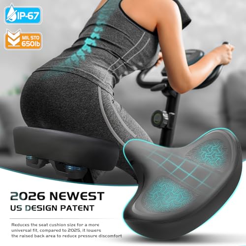 Selle de vélo Peloton surdimensionnée et coussin de remplacement de VTT