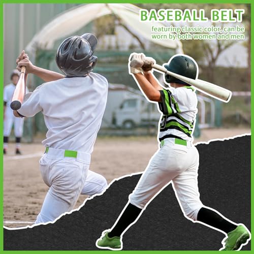 Panitay Youth Baseball/Softball Belt PU Leather Elastic Adjustable Uniform Belt Waist Belt for Boys Girls Youth4
