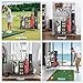 Cozyman Golf Bag Organizer, Golf Storage Organizer for Garage with Wheels, Golf Club Bag Storage Rack Fit for Golf Bags, Golf Clubs, Golf Equipment Accessories, 3-Bag Golf Rack
