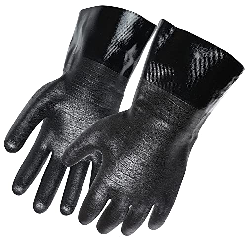 Artisan Griller BBQ Insulated Heat Resistant Cooking Gloves for Grill and Kitchen, Black (Size...