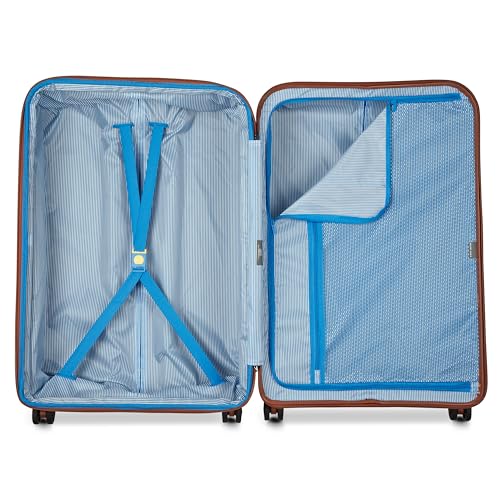 Image of DELSEY PARIS Lucette 76 cms Large Check-in ABS /Polycarbonate Hard Sided 8 Wheels and Expandable Spinner Suitcase /Trolley Bag for Travel with TSA Lock- Sand