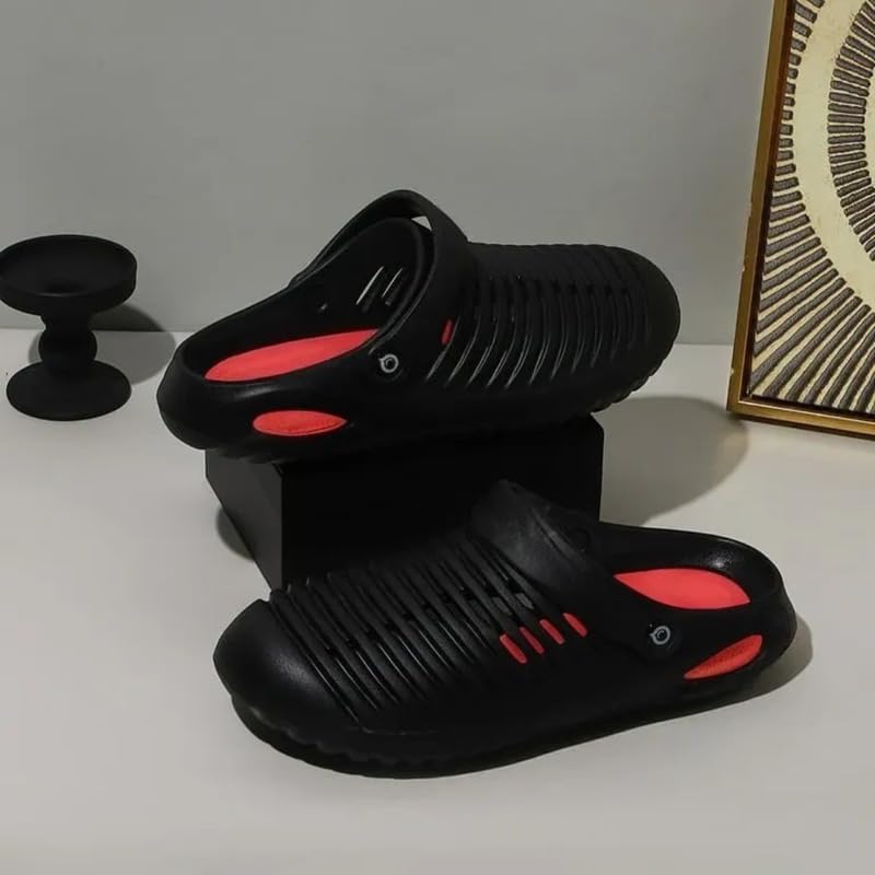 Image of Richmen Super Soft Stylish and Comfortable EVA Anti-Skid Men Sliders with Lightweight Cushioned Footwear Adjustable Back Strap Everyday Use Mules for Boys & Men's Clogs