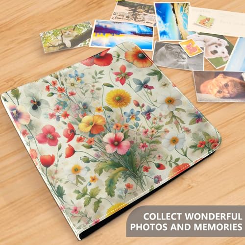 Álbum de Fotos Adhesivo DIY Scrapbook FLildon 3 Anillas 40 Páginas 11.8x11.2 pulgadas Cubierta de Cuero PU miniatura 5