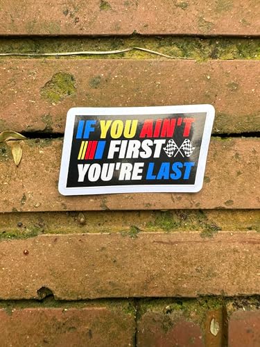Image of (Set of 3 Stickers) Shake and Bake Sticker, If You Ain't First You're Last Decal, I Wanna Go Fast Waterproof Stickers for Dirt Racing Bike Race Car Truck Motorbike Helmet (3-Inch)