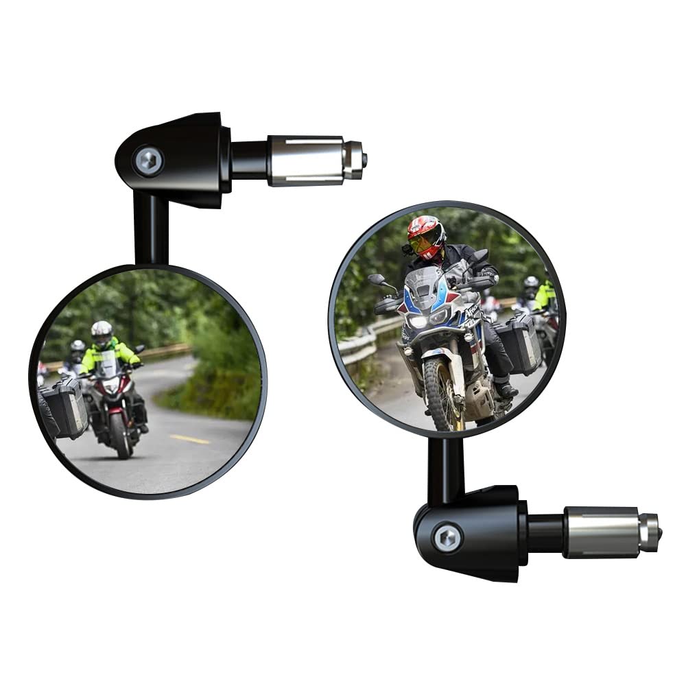 7/8 In Universal Folding Bar End Motorcycle Rearview Mirrors For Honda Suzuki Yamaha Cafe Race Bobber From Bike Handlebars &Components - Price 32.04 - Foto 10