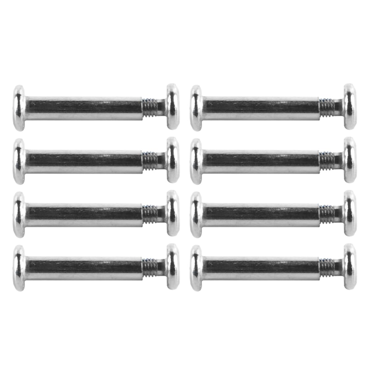 VOANZO Nut Round Head Screws Iron Skate Wheel Bolt Set Skate Shoes Accessories Inline Roller Axles Bolts Nuts for Roller Skates 30x6mm